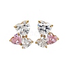 304 Stainless Steel Crystal Rhinestone Stud Earrings EJEW-G423-06G-4