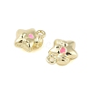 Rack Plating Alloy Enamel Charms FIND-B037-05G-01-2