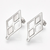 Non-Tarnish 304 Stainless Steel Stud Earring Findings STAS-S079-59B-2