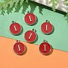 Platinum Plated Alloy Enamel Charms LS-X-ENAM-S118-03I-P-5