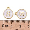 Golden Plated Alloy Charms X-ENAM-S118-01S-3