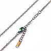 Ion Plating(IP) 304 Stainless Steel Cable Chain Necklace for Men Women NJEW-K245-014D-2