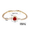 Elegant and Versatile Square Brass Cubic Zirconia Bracelets for European and American Fashion FS6985-1-1