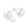 Round Ball Drawbench Brass Ear False Plugs for Women LS-EJEW-G391-24B-S-3