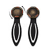 Alloy & Iron Bookmark Cabochon Settings PALLOY-N184-04AB-4
