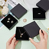  12Pcs Square Cardboard Necklace Box CBOX-NB0001-30-3