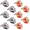20Pcs 2 Colors Alloy Zipper with D Ring SENE-CY0001-12A-1