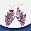 430 Stainless Steel Butterfly Dangle Earrings EJEW-A137-05P-02-1