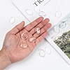 Transparent Oval Glass Cabochons X-GGLA-R022-25x18-7