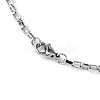 Tarnish Resistant Box Chain Necklace for Men NJEW-F027-17-2.5mm-2