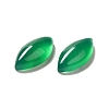 Dyed & Heated Natural Green Onyx Agate Cabochons G-G975-02-4