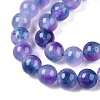 Dyed Natural White Jade Beads Strands G-T138-6mm-210-4-3