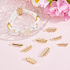 6Pcs Brass Slide Lock Clasps KK-BBC0027-58B-4