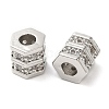 Rack Plating Brass Cubic Zirconia Beads KK-Z033-27P-2
