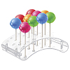 20-Hole Arc-Shaped Transparent Acrylic Lollipop Display Holder ODIS-WH0043-03A-1