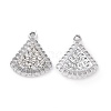 Alloy Crystal Rhinestone Pendants ALRI-H004-36P-1