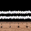 Electroplate Opaque Glass Beads Strands EGLA-Q139-01A-C01-4