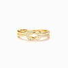 Knot 925 Sterling Silver Micro Pave Clear Cubic Zirconia Finger Rings for Women FS-WG39CEA-14-1