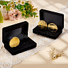 Velvet with Plastic Jewelry Set Box CON-WH0097-03B-5