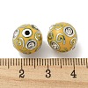 Platinum Alloy Enamel Beads FIND-E044-24P-3