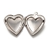 Non-Tarnish 316 Stainless Steel Locket Pendants X-STAS-O135-06P-3