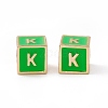 Rack Plating Brass Enamel Beads KK-B060-04G-02K-2
