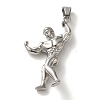 Non-Tarnish Hip Hop Fitness 316L Surgical Stainless Steel Pendants STAS-H194-01P-02-1