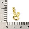 Rack Plating Brass Micro Pave Cubic Zirconia Charms KK-C074-08G-3