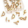 Craftdady 20Pcs 10 Style Teardrop & Geometry 304 Stainless Steel Stud Earring Findings STAS-CD0001-25-3