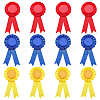 12Pcs 3 Colors Award Ribbon Shape Tinplate Badge Pins JEWB-CP0001-53-1