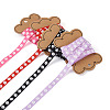 50 Yards 10 Colors Polyester Grosgrain Ribbon OCOR-MP0001-01-5