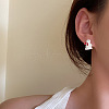 Rabbit with Heart Alloy Enamel Stud Earrings FS-WG4A98E-01-2