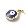 Brass Enamel Charms KK-E092-14G-08-2