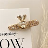 Alloy Rhinestone Alligator Hair Clips PW-WGD34E5-03-1