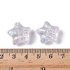UV Plating Transparent Acrylic Beads OACR-G051-01E-3