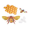 3D Iron Bee & Honeycomb Ornaments CF-TAC0001-19-6