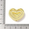 Rack Plating Brass Clear Cubic Zirconia ABS Pearl Pendants KK-S380-01G-3
