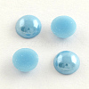 Pearlized Plated Opaque Glass Cabochons PORC-S801-12mm-37-1