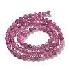 Natural Red Tourmaline Beads Strands G-B109-A01-01-3