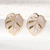 Brass Stud Earrings for Women KK-CBA9D38-05G-3
