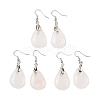 Natutal Quartz Crystal Dangle Earrings EJEW-F343-A08-1