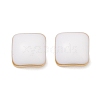 304 Stainless Steel Enamel Stud Earrings EJEW-U045-02G-01-1