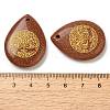 Synthetic Goldstone Drop Pendants G-C158-01F-3