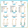 2 Sets 2 Styles Alloy Earring Sets EJEW-GA0001-06-2