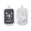 Alloy Twelve Constellations Series Big Pendants PALLOY-O107-01P-08-2