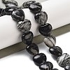 Natural Black Netstone Beads Strands G-B022-27C-1