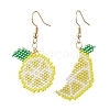 Glass Seed Beads Dangle Earrings EJEW-MZ00500-2