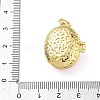 Brass Micro Pave Clear Cubic Zirconia Photo Locket Pendants KK-A303-15B-G-2