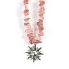 Natural Strawberry Quartz Necklaces PW-WG0A90B-04-1