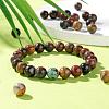 100Pcs 8mm Natural Polychrome Jasper/Picasso Stone/Picasso Jasper Beads DIY-LS0002-29-6